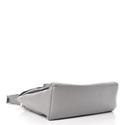 Givenchy Grained Calfskin Medium Pandora Pure Flap Bag Pearl Grey 5 of 9