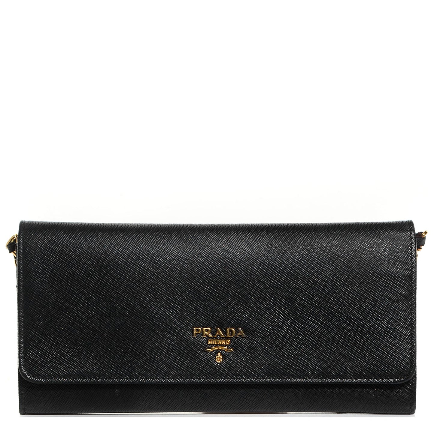 Saffiano Metal Oro Chain Nero Black