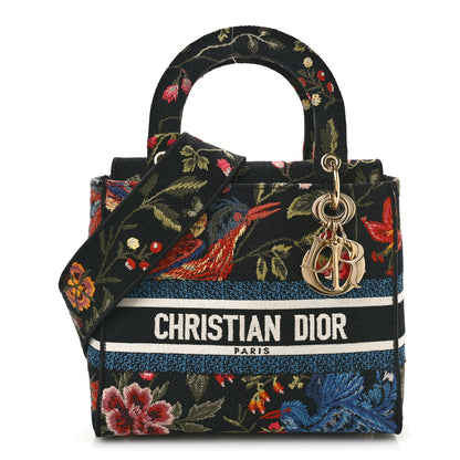 Christian Dior Canvas Embroidered Print Medium Lady D-Lite Multicolor 1 of 9