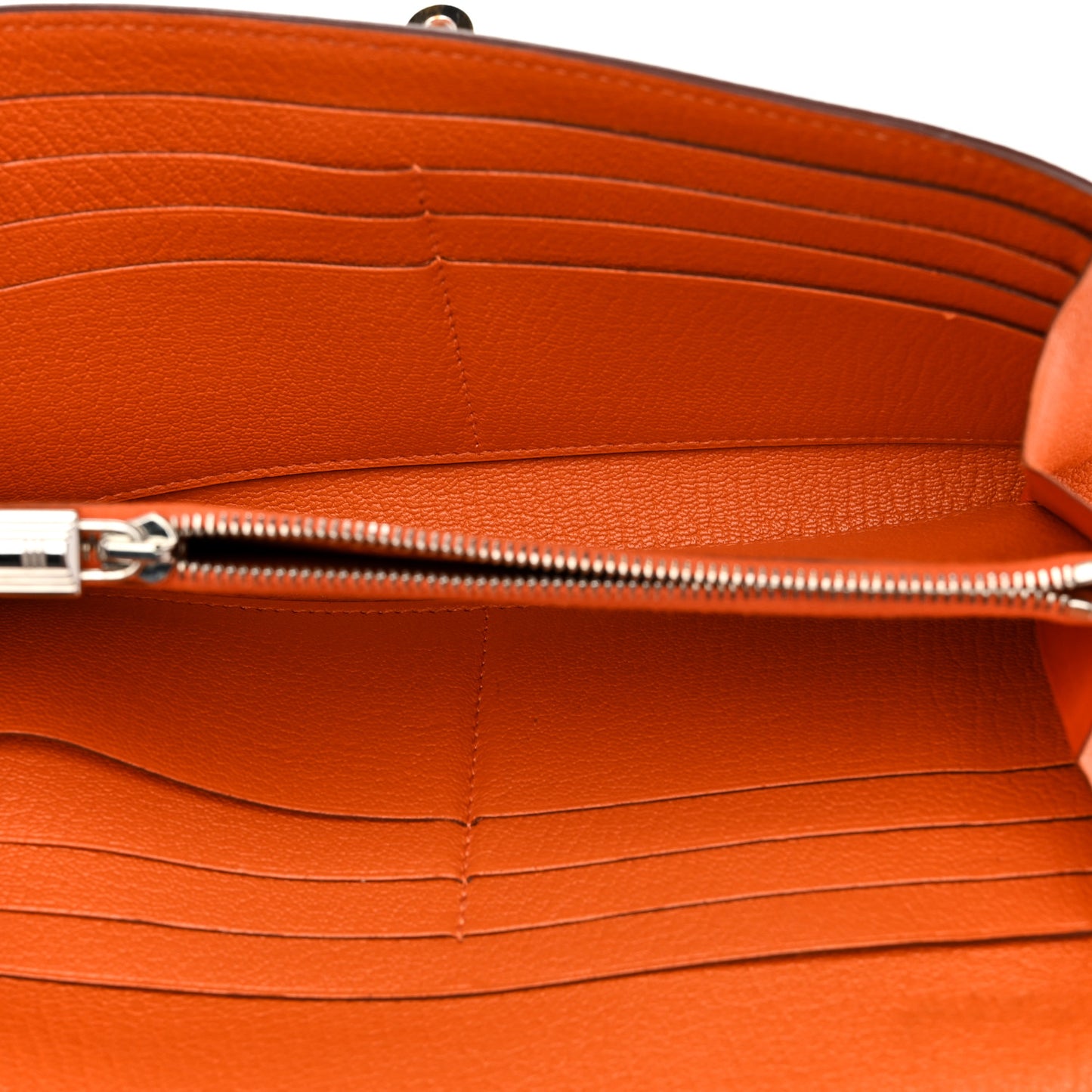 Chevre Mysore Kelly Longue Wallet Orange