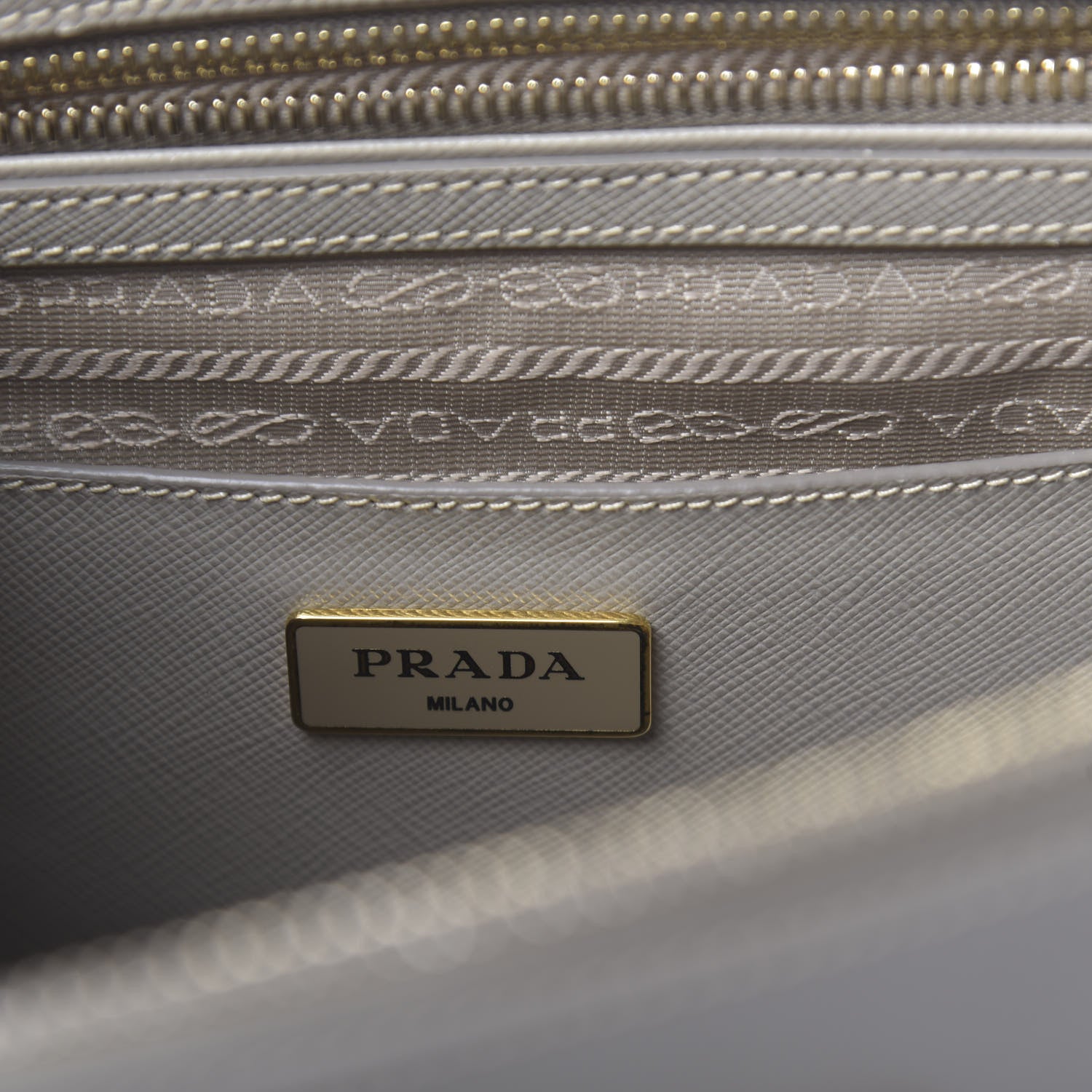 Prada Saffiano Medium Galleria Double Zip Tote Pomice 7 of 20