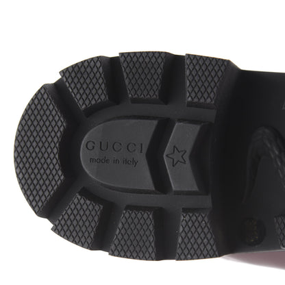 Gucci Calfskin Crystal GG Trip Chelsea Ankle Boots 39.5 Vintage Bordeaux 7 of 10