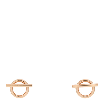 Hermes 18K Rose Gold PM Echappee Earrings 1 of 5