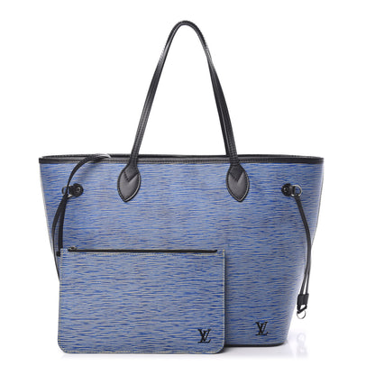 Louis Vuitton Epi Neverfull MM Denim Light 1 of 15