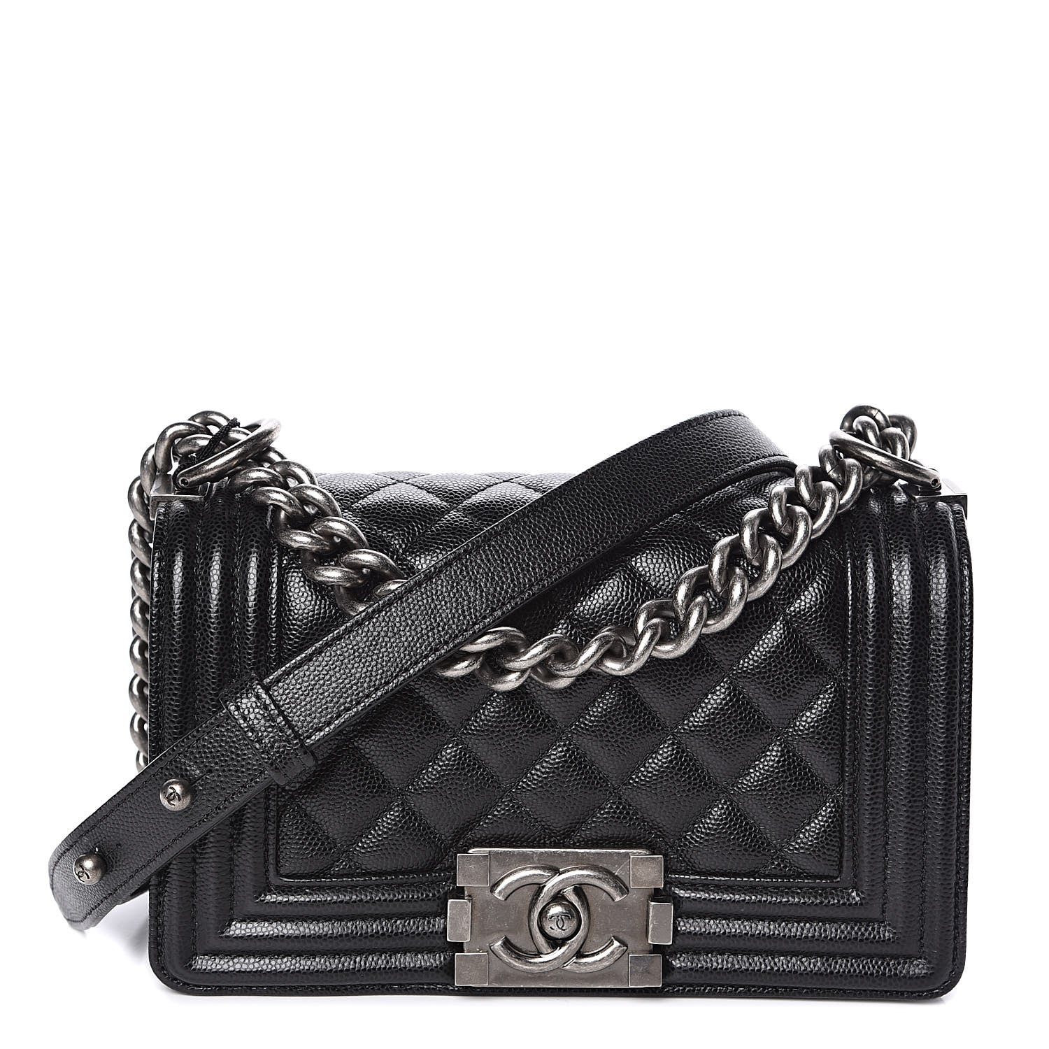 Chanel Caviar Quilted Small Boy Flap Black 1 of 11