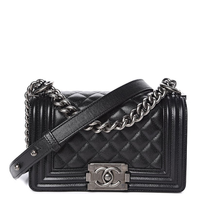 Chanel Caviar Quilted Small Boy Flap Black 1 of 11