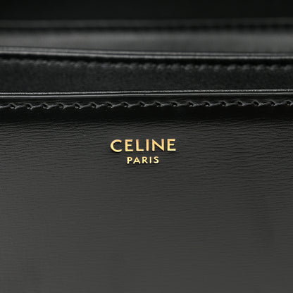 Celine Shiny Calfskin Medium Triomphe Black 6 of 11