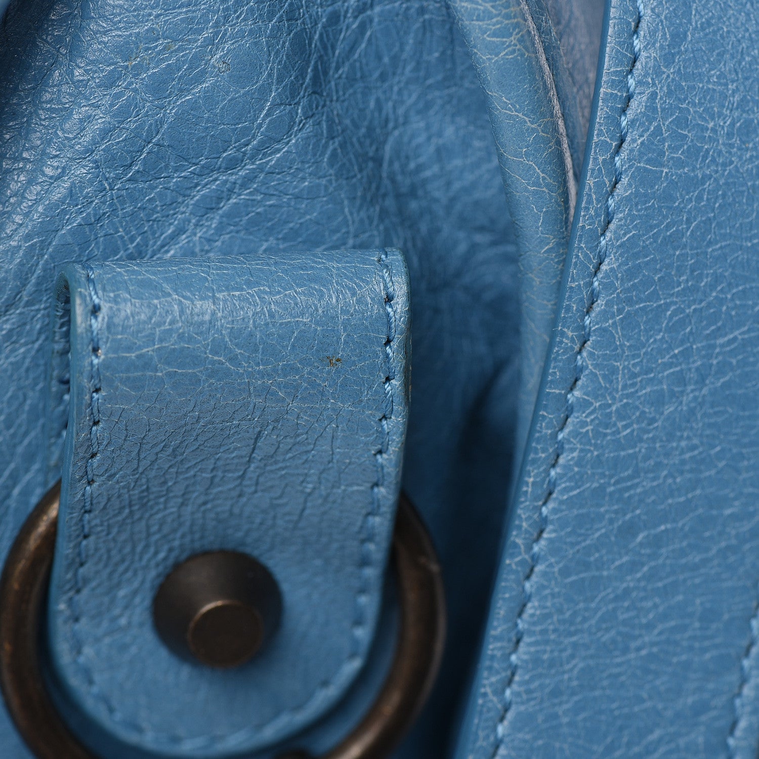 Balenciaga Agneau Classic Hardware Part Time Bleu Indigo 15 of 15