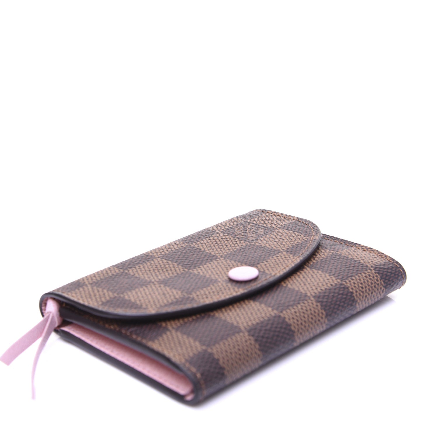 Louis Vuitton Damier Ebene Rosalie Coin Purse Rose Ballerine 4 of 9