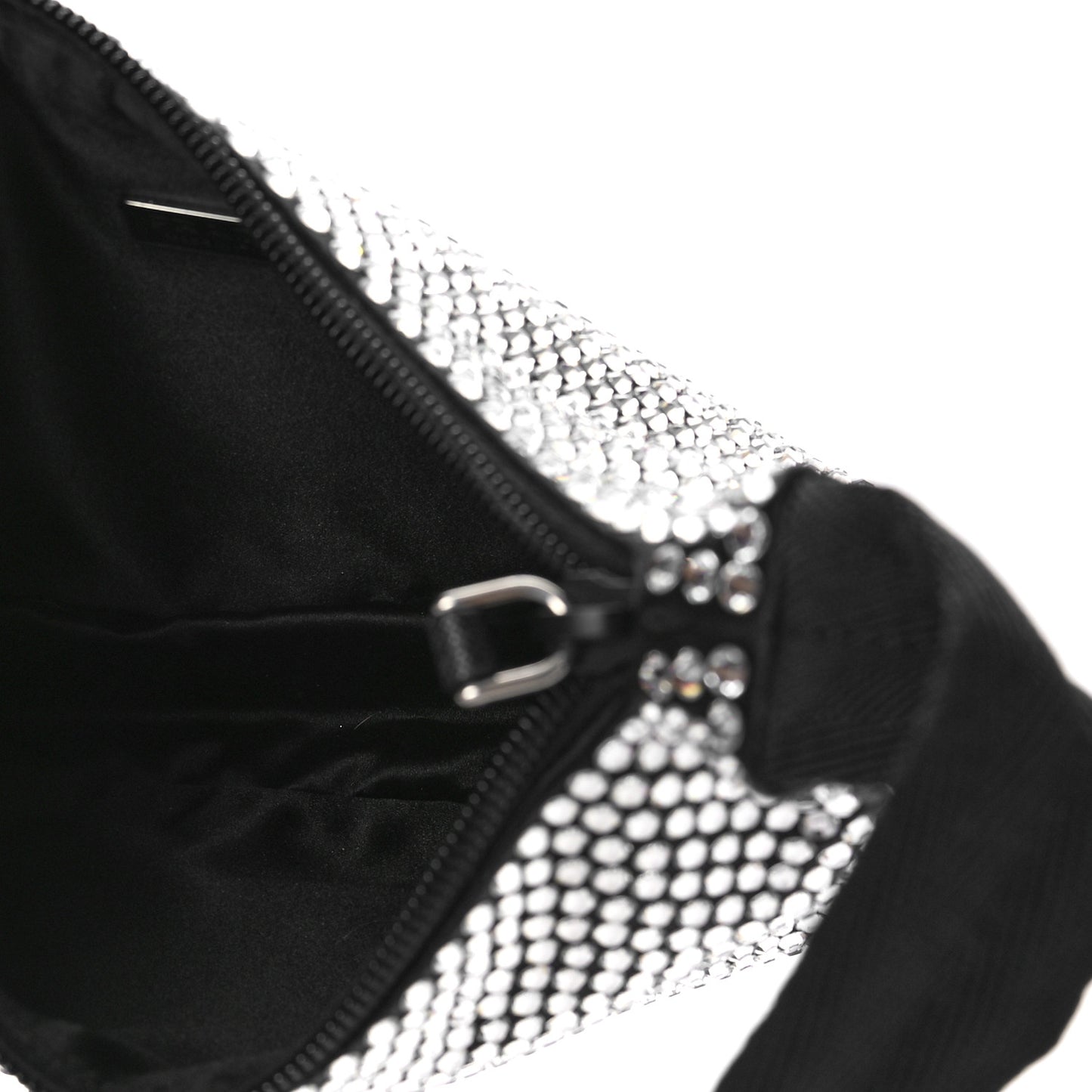 Satin Crystal Mini Re-Edition 2000 Bag Cristal