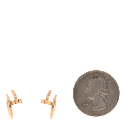 Cartier 18K Pink Gold Juste Un Clou Hoop Earrings 2 of 4