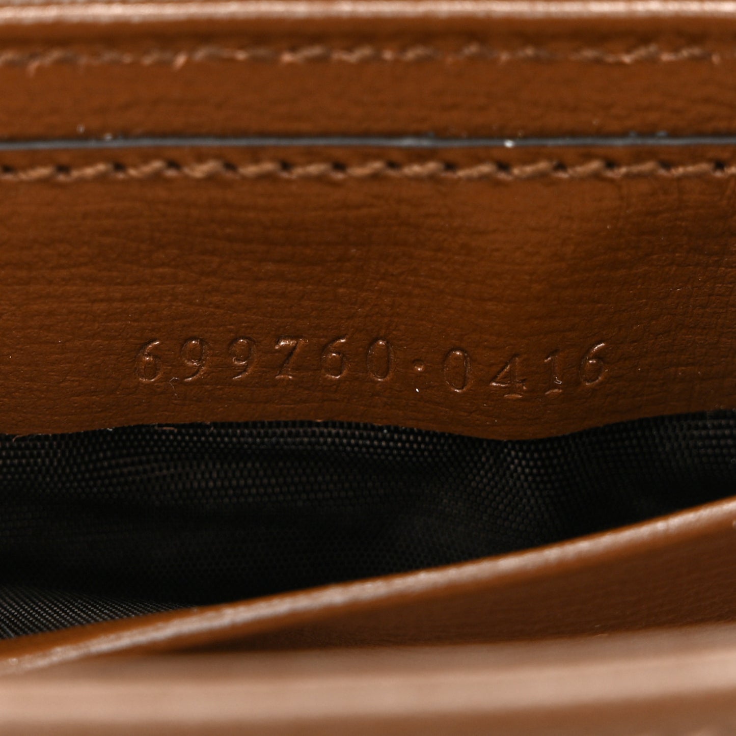 GG Supreme Monogram Azalea Calfskin Web Horsebit 1955 Wallet On Strap Beige Ebony Brown Sugar