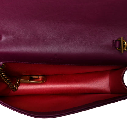 Gucci Velvet Matelasse GG Marmont Mini Bag Fuchsia Violet Cyclamen 6 of 9