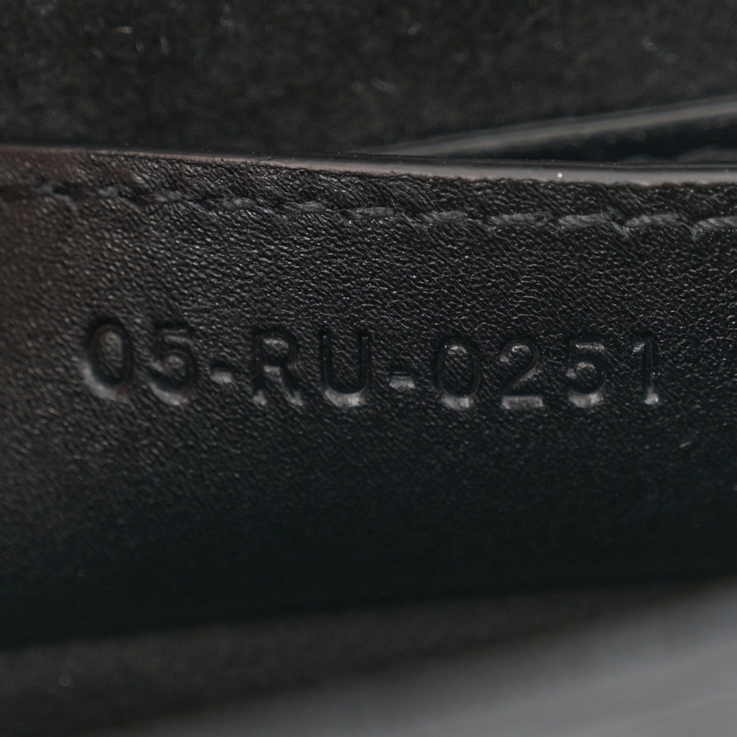 Christian Dior Calfskin Embossed Oblique Saddle Bag Black 7 of 11