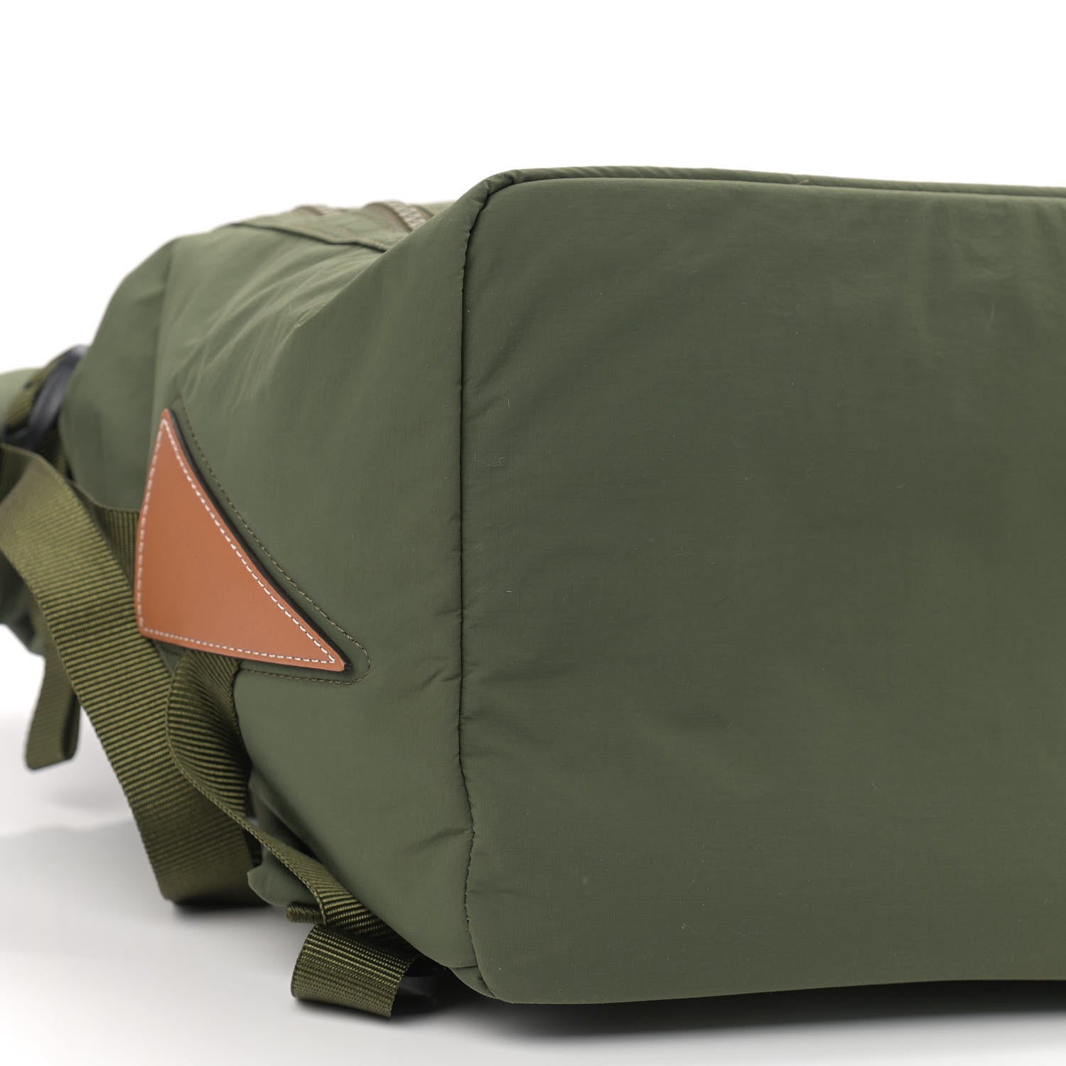 Loewe Recycled Nylon Eye/LOEWE/Nature Roll Top Backpack Khaki Green 9 of 10