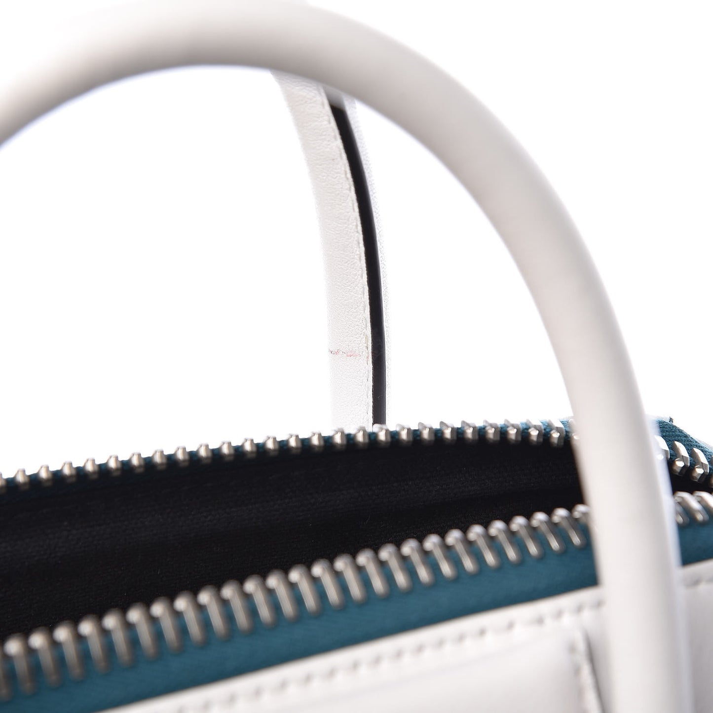 Lambskin Perforated Small Antigona White