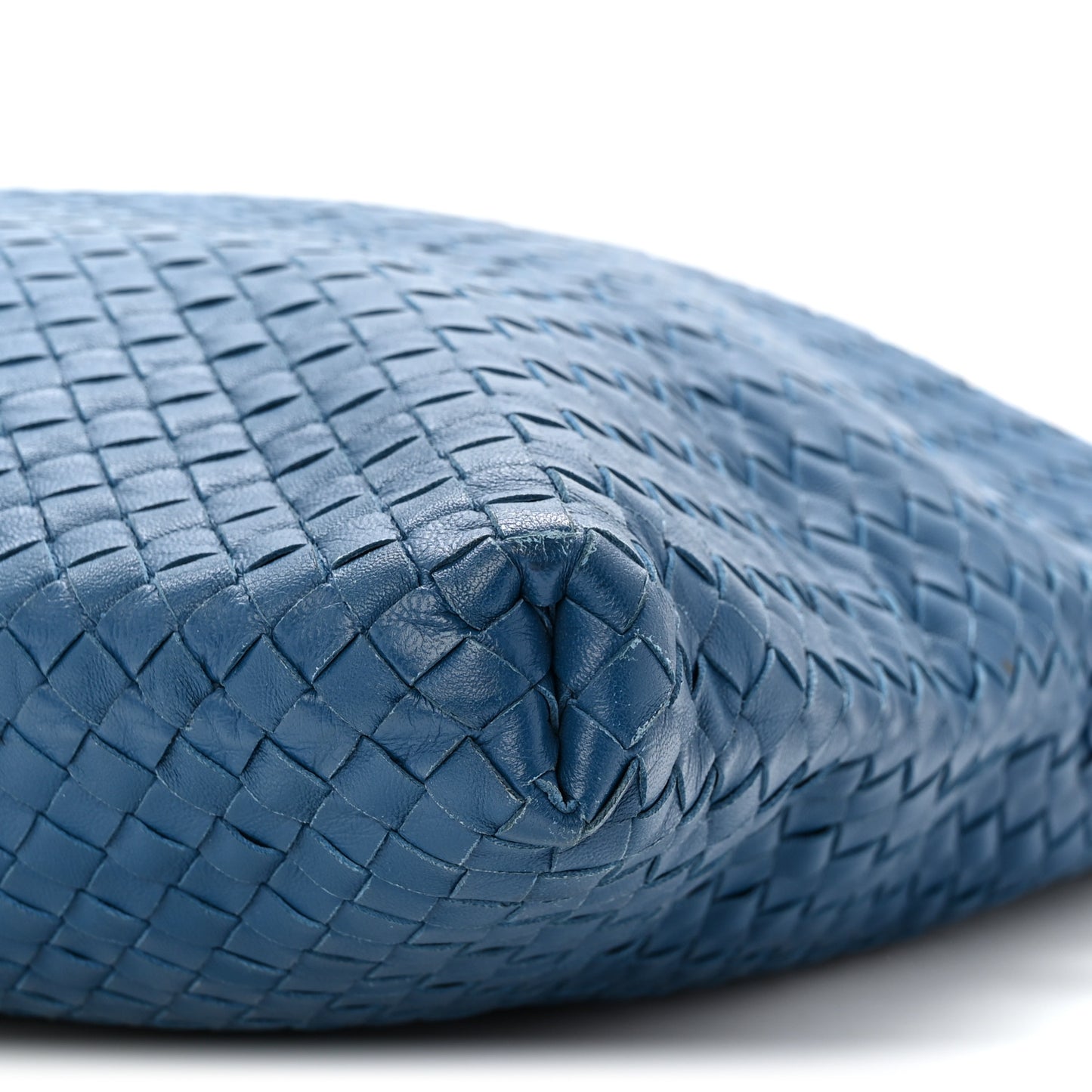 Nappa Intrecciato Medium Convertible Tote Atlantic