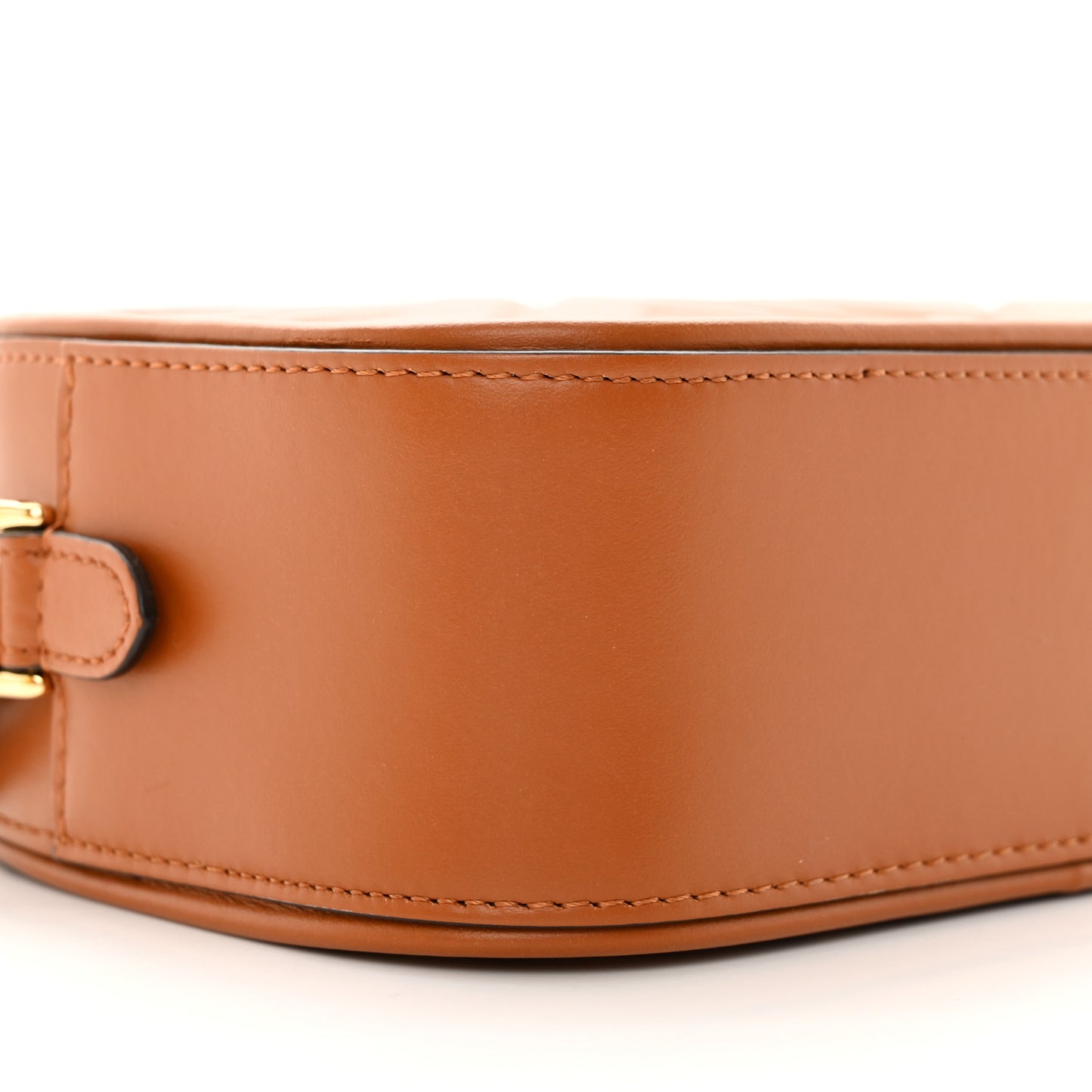 Vitello Epoque FF Embossed Camera Case Brandy