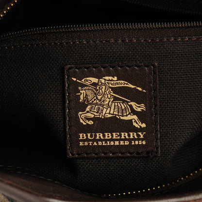 Burberry Haymarket Check Small Brooklyn Hobo Brown 6 of 11