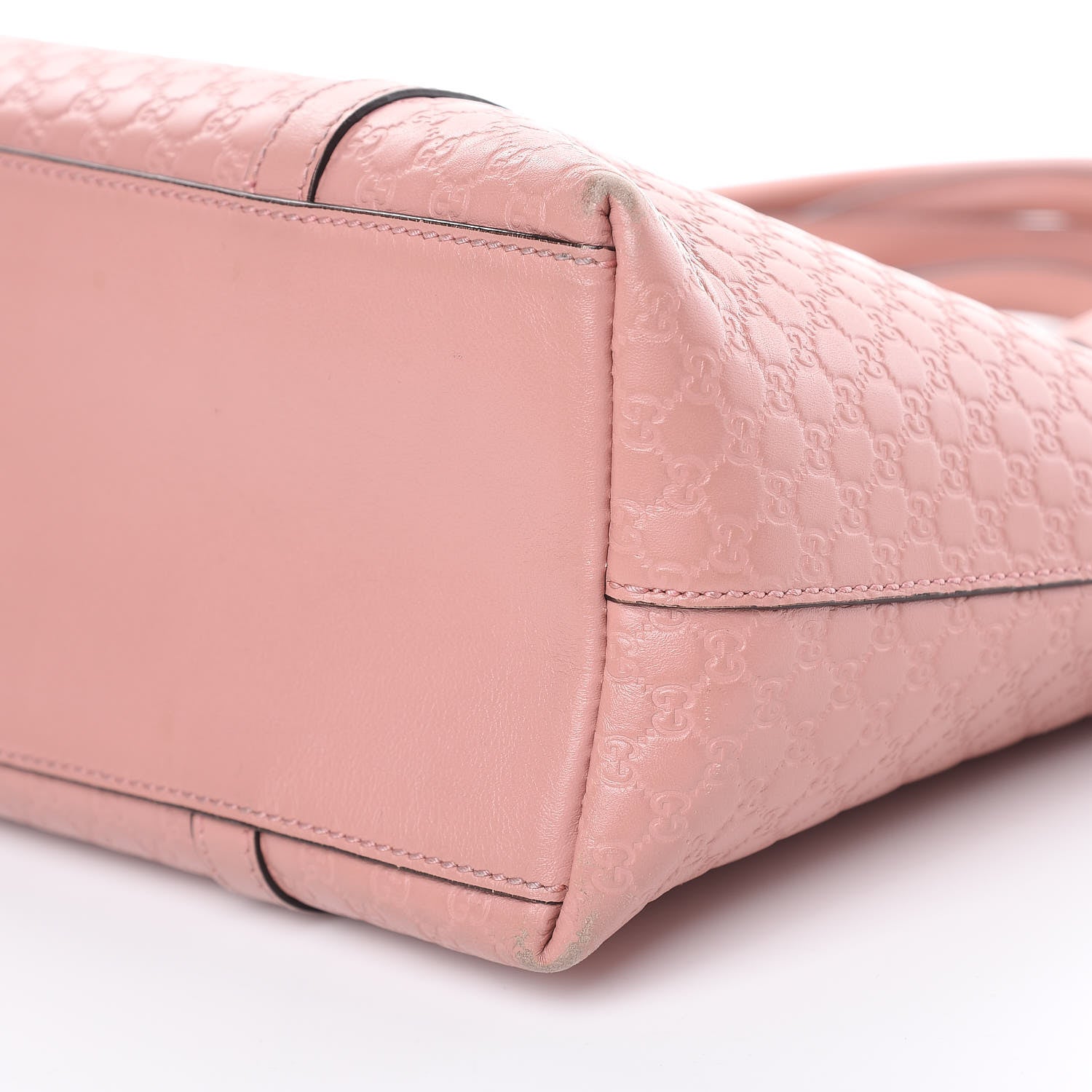 Gucci Soft Microguccissima Small Zippered Satchel Soft Pink 9 of 19