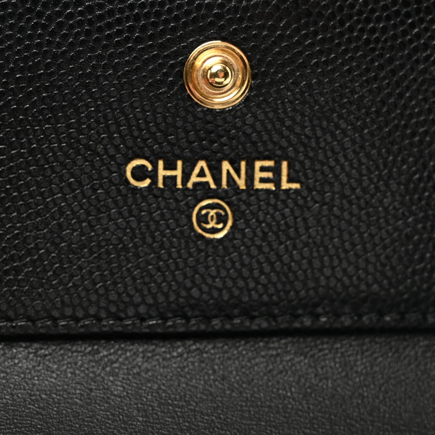 Chanel Caviar Quilted Compact Boy Wallet Black 6 of 8