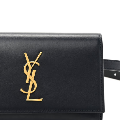 Saint Laurent Smooth Calfskin Monogram Kate Belt Bag Deep Marine Black 8 of 16