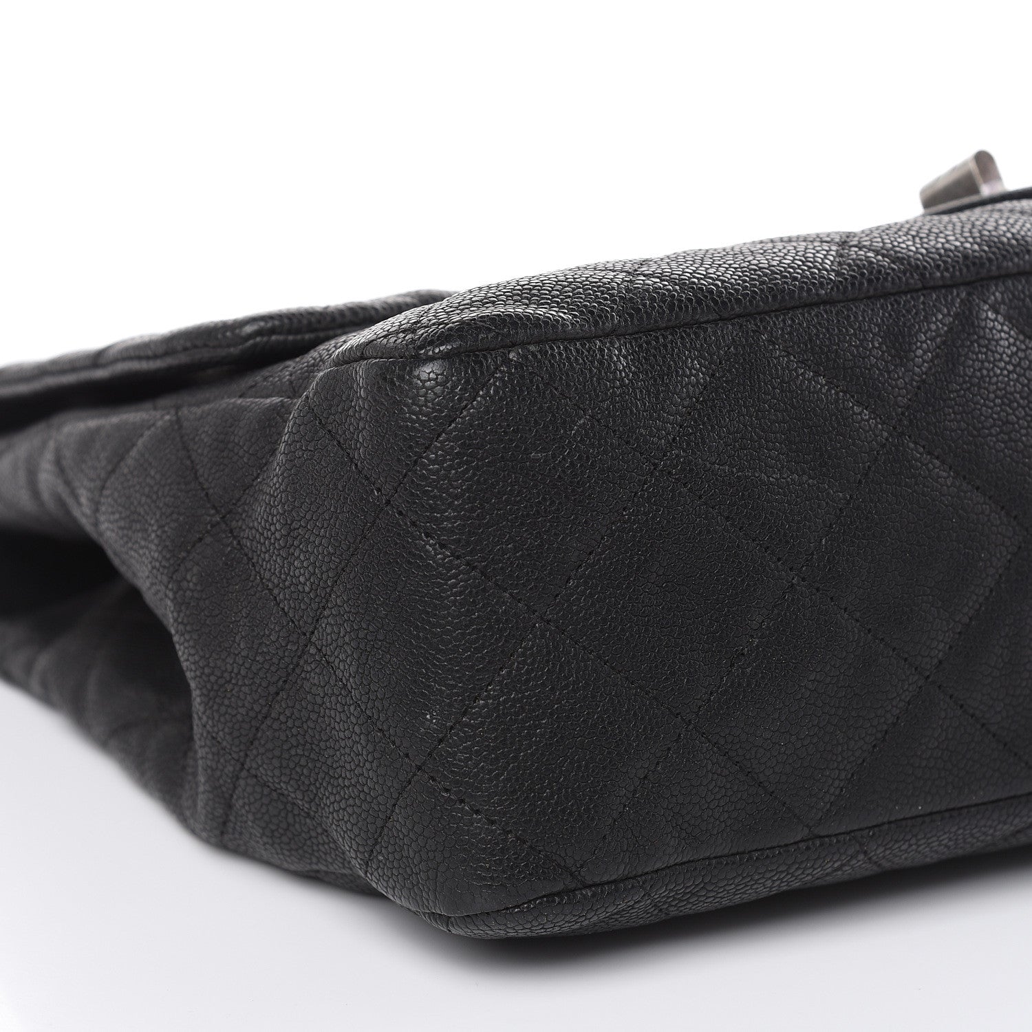 Chanel Washed Caviar Quilted 2.55 Reissue 227 Bijoux Chain Flap Black 8 of 15