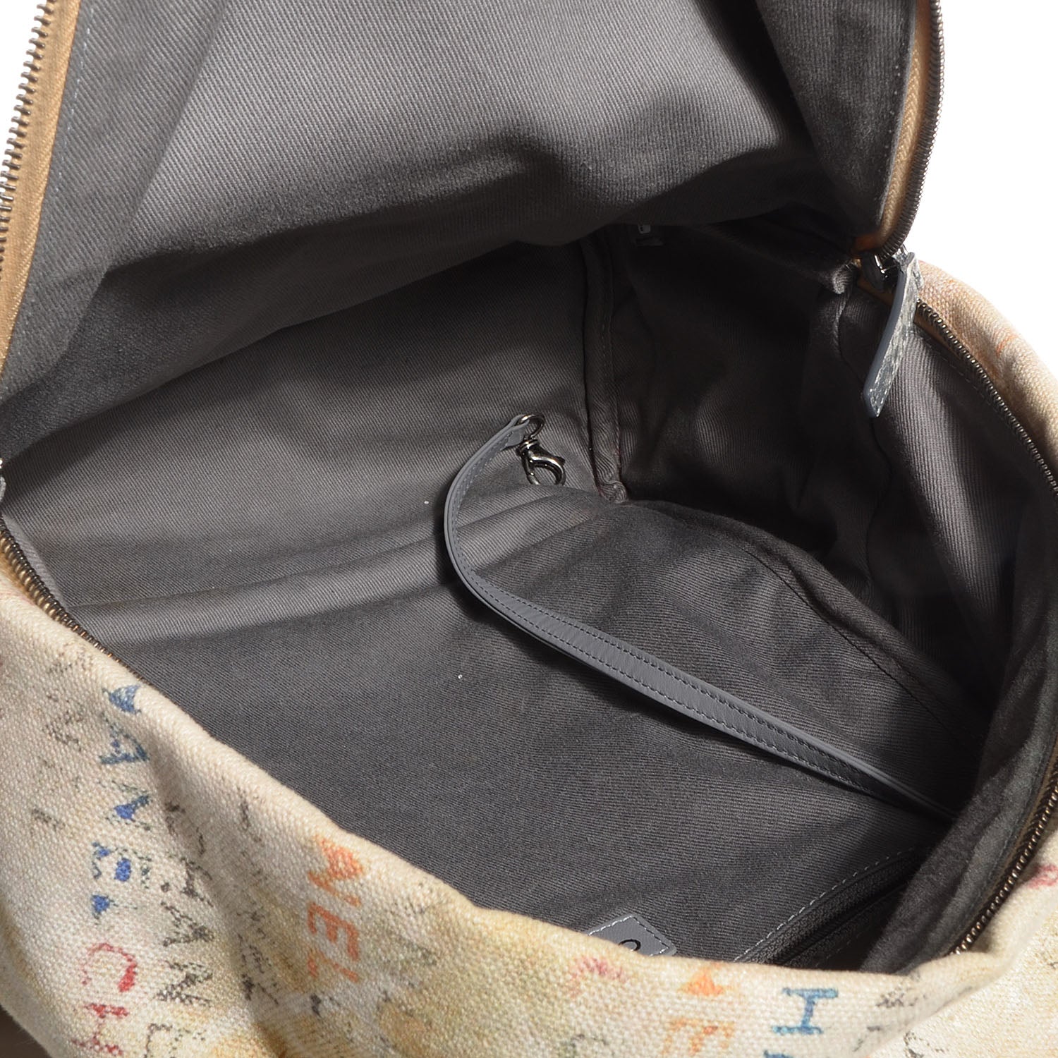 Chanel Graffiti Printed Canvas Medium Backpack 5 of 7