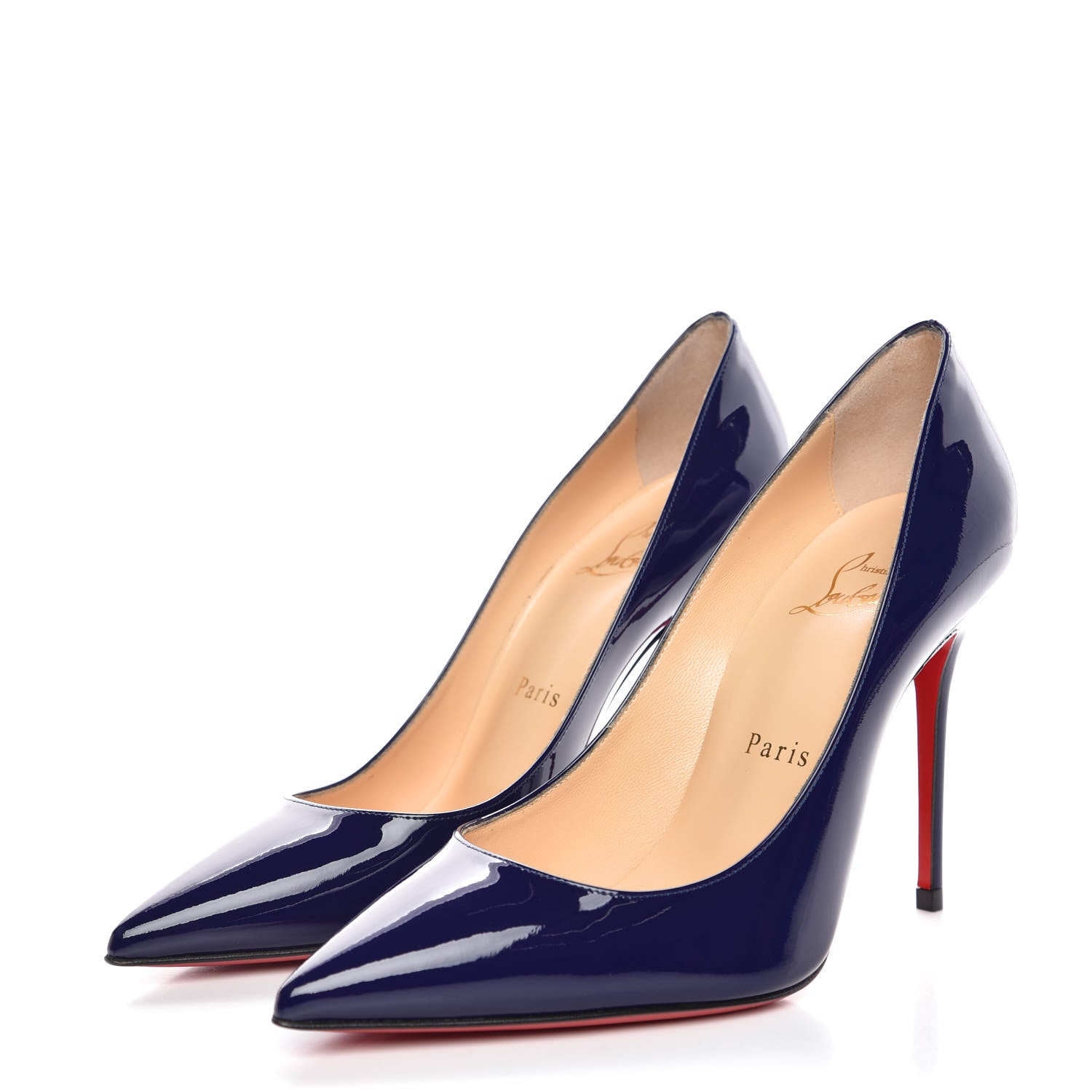 Christian Louboutin Patent Decollete 554 100 Pumps 36 Purple Pop 3 of 11