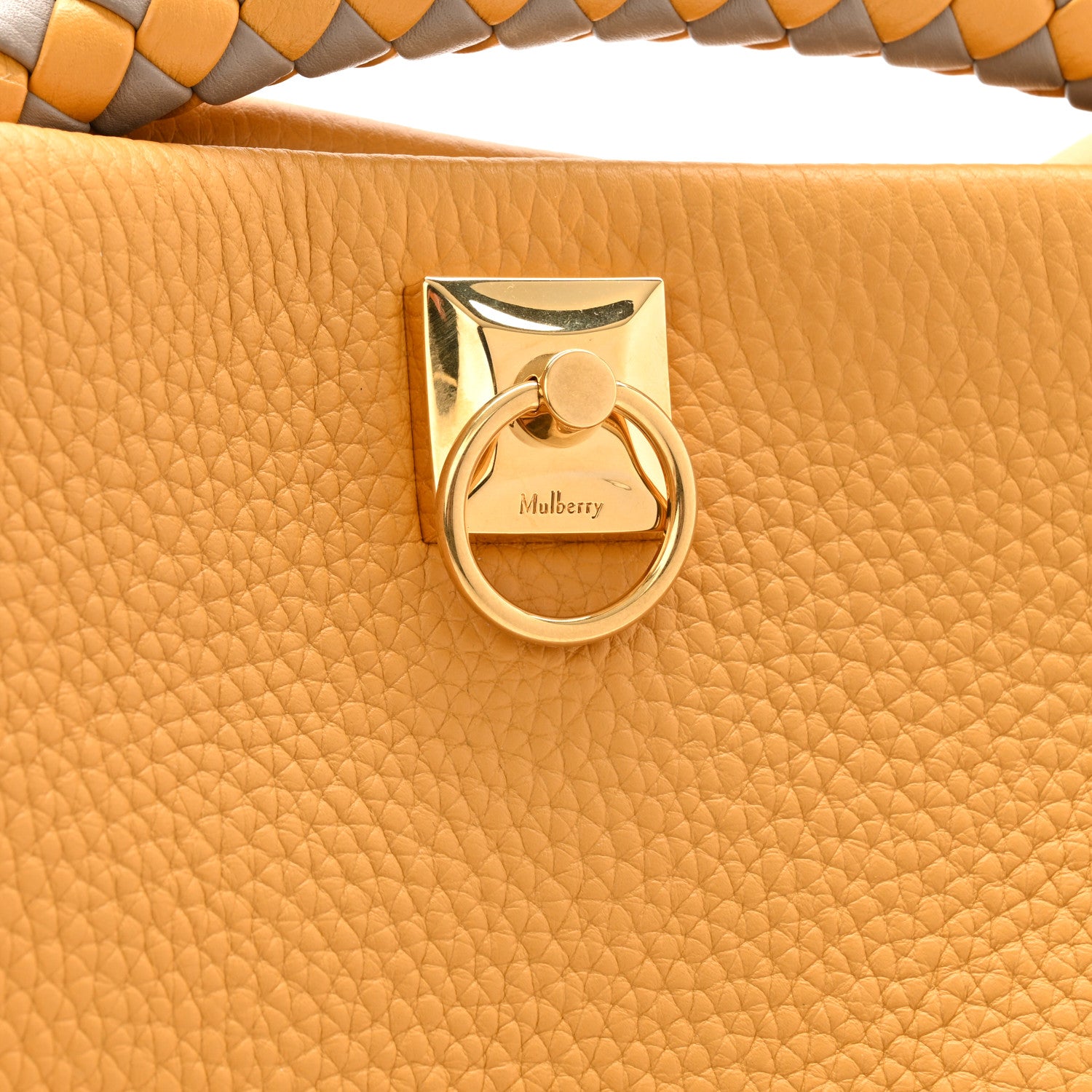 Mulberry Heavy Grain Iris Tote Deep Amber 6 of 8