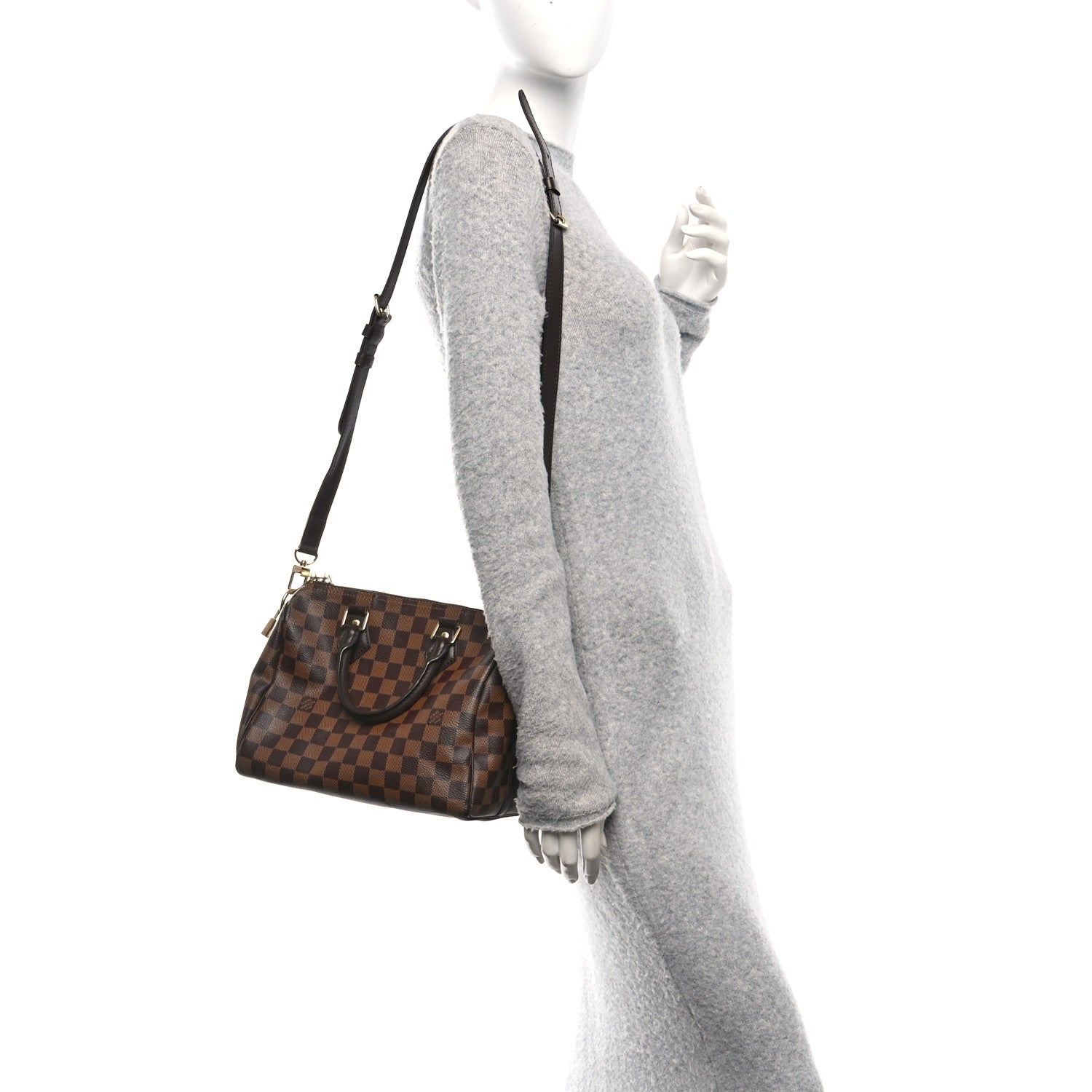 Louis Vuitton Damier Ebene Speedy Bandouliere 25 2 of 10