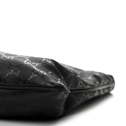 Gucci Imprime Monogram Medium Flat Messenger Bag Black 10 of 13