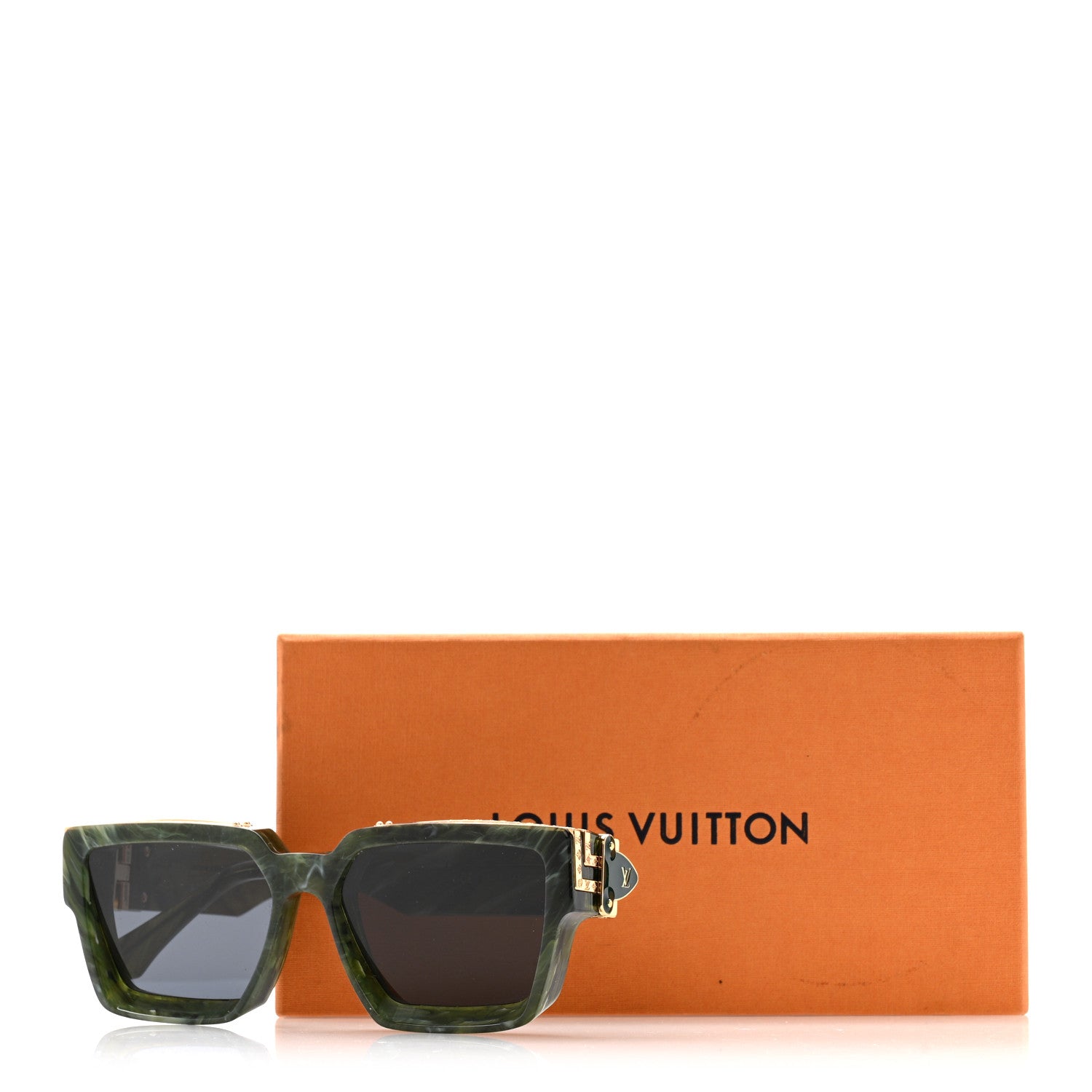 Louis Vuitton Acetate 1.1 Millionaires Z1167E Sunglasses Green Marble 8 of 8