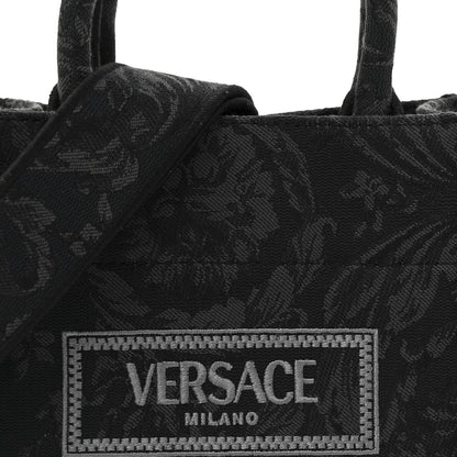 Versace Jacquard Barocco Extra Small Athena Tote Tote Black 7 of 9