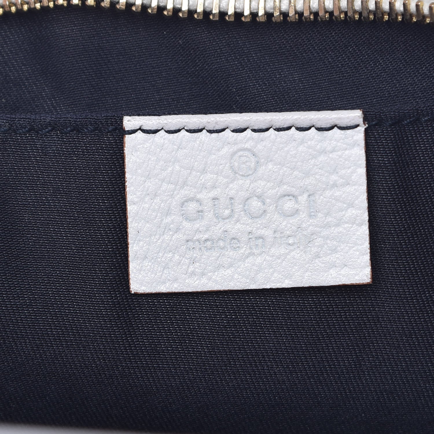 Gucci Calfskin D Ring Abbey Pochette White 6 of 17