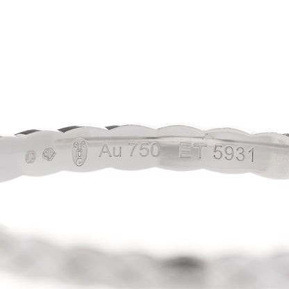 Chanel 18K White Gold Diamond Coco Crush Hoop Earrings 5 of 5