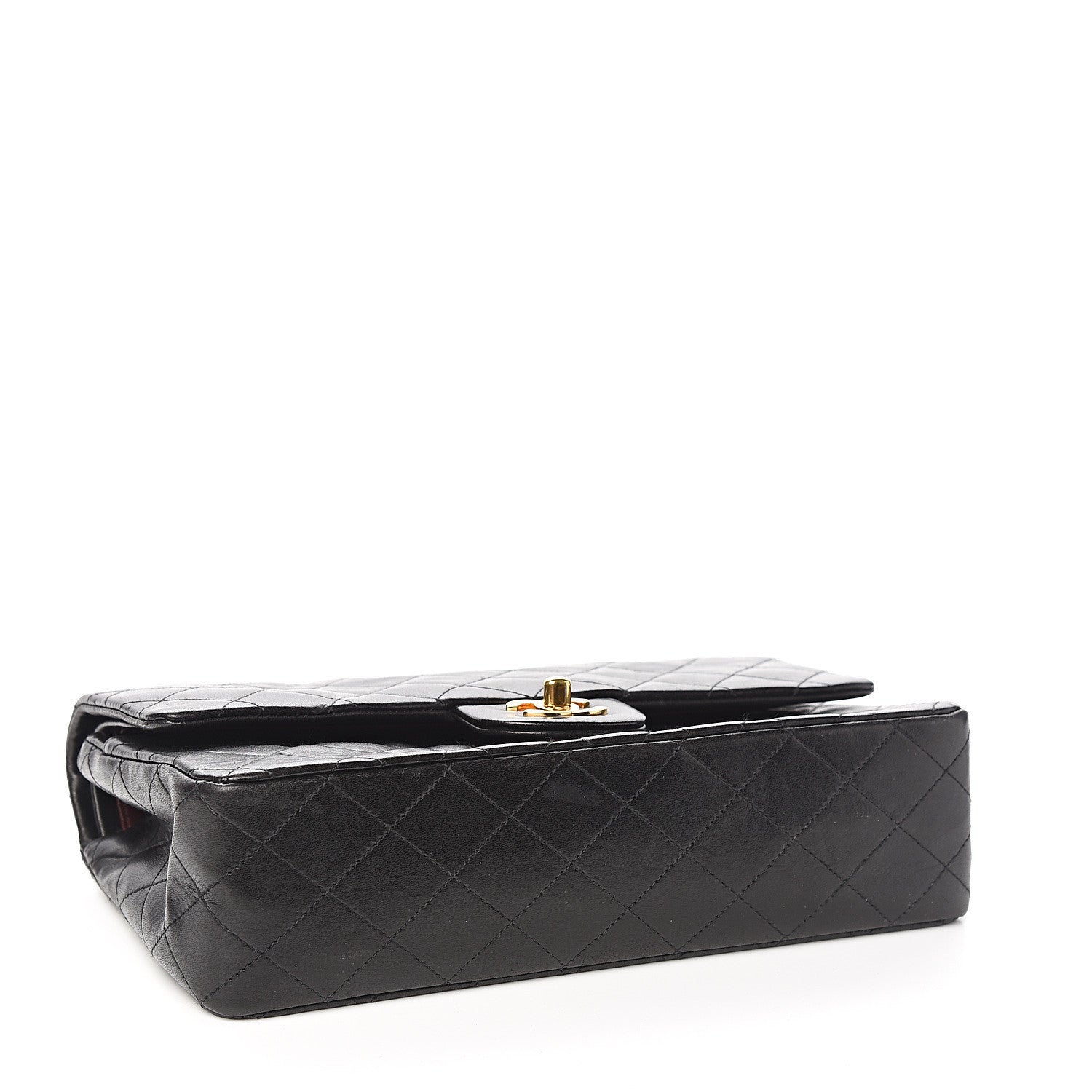 Chanel Lambskin Quilted Medium Double Flap Black 3 of 10