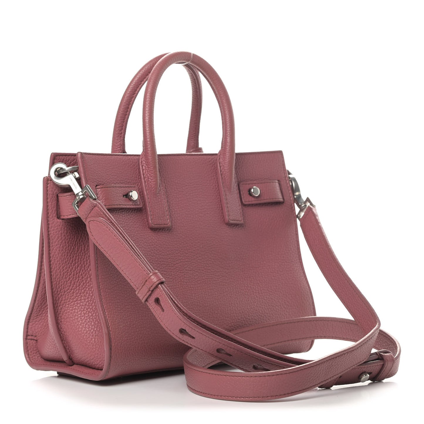 Grained Calfskin Nano Supple Sac De Jour Dark Rose