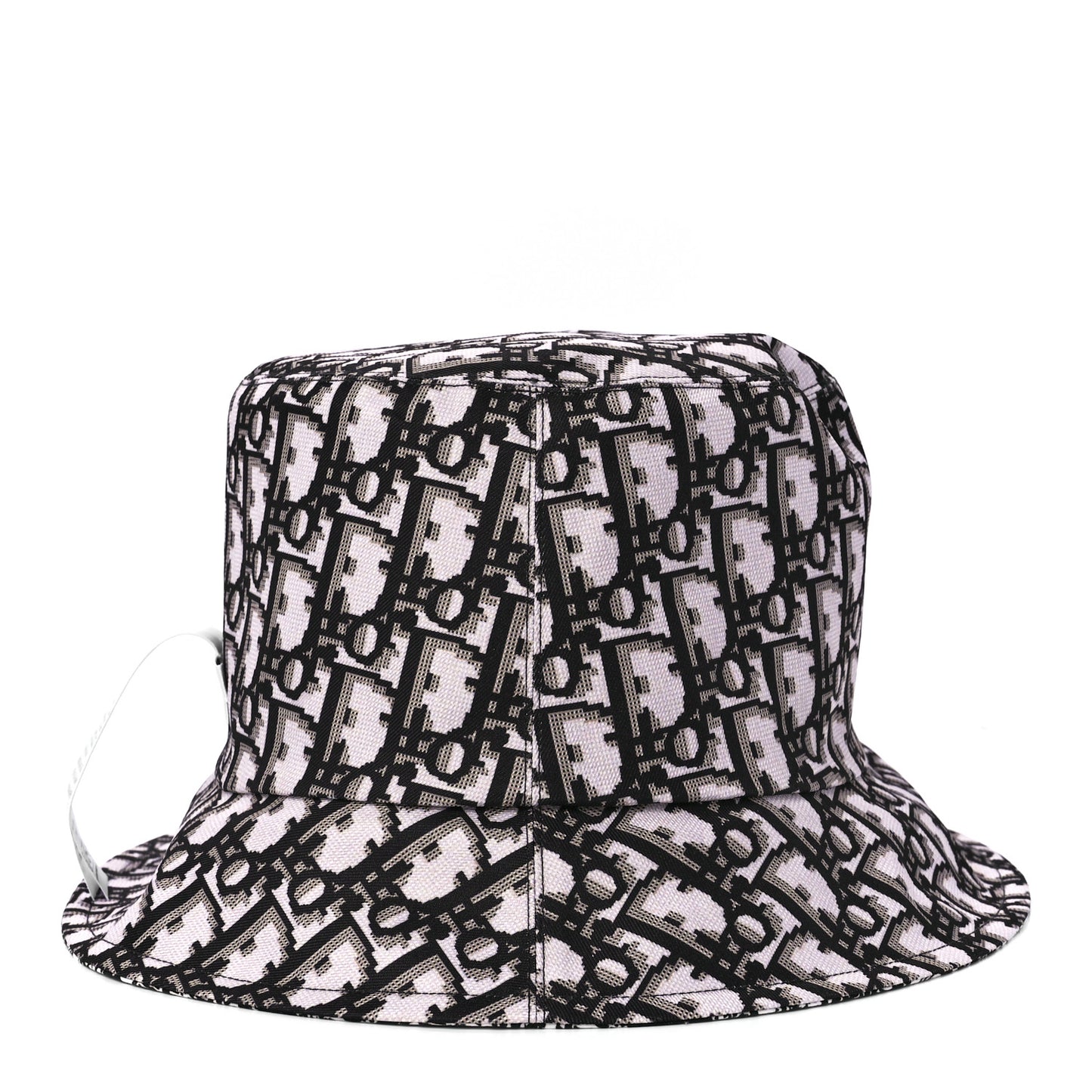 Oblique Plan De Paris Reversible Teddy-D Brim Bucket Hat 58 Black White