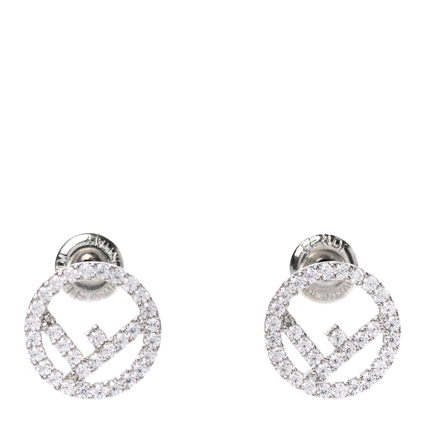 F is Fendi Earrings Silver