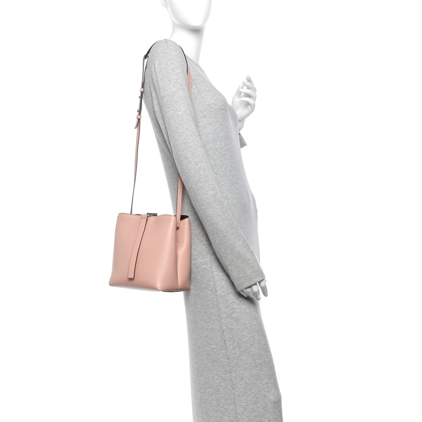 Nappa Frame Shoulder Bag Deep Blush