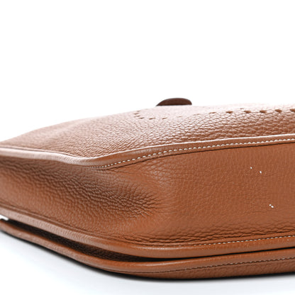 Hermes Taurillon Clemence Evelyne III PM Gold 8 of 9