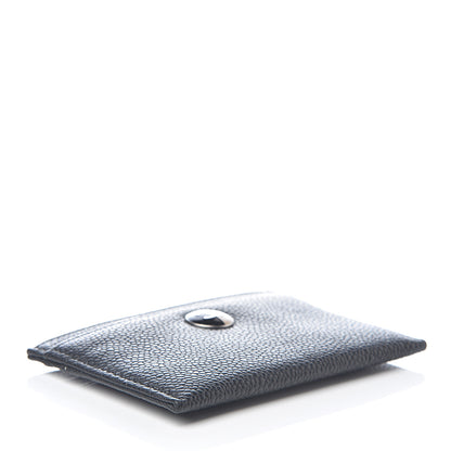 Chanel Calfskin CC Button Card Holder Black 3 of 7