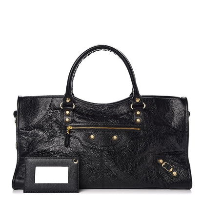 Balenciaga Agneau Giant 12 Gold Hardware Part Time Black 1 of 9
