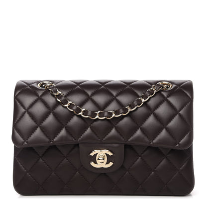 Chanel Lambskin Quilted Small Double Flap Brown 1 of 11