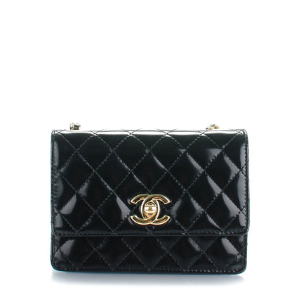 Chanel Glazed Calfskin Quilted Mini Square Flap Black 1 of 8