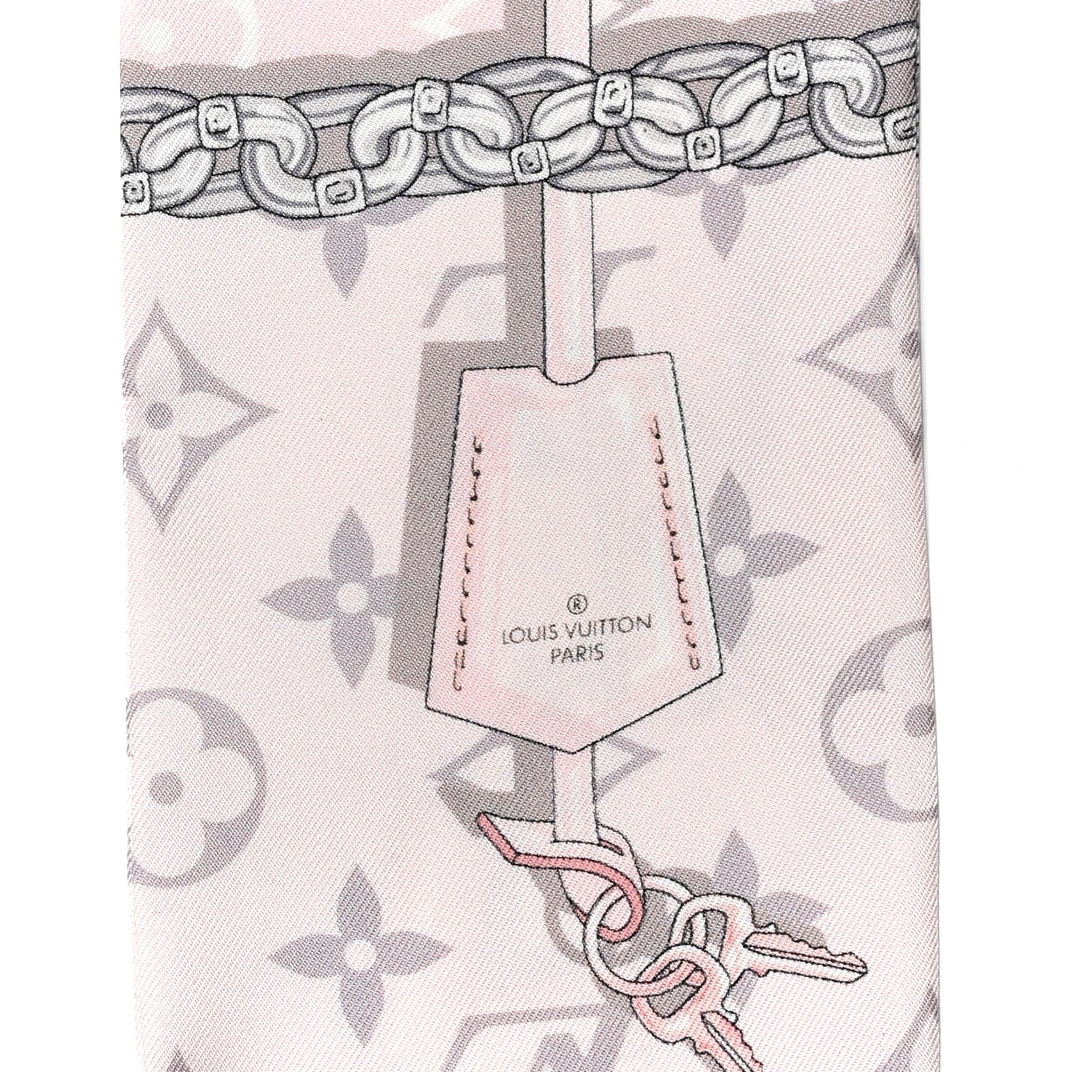 Louis Vuitton Silk Monogram Confidential Bandeau Light Pink 3 of 4