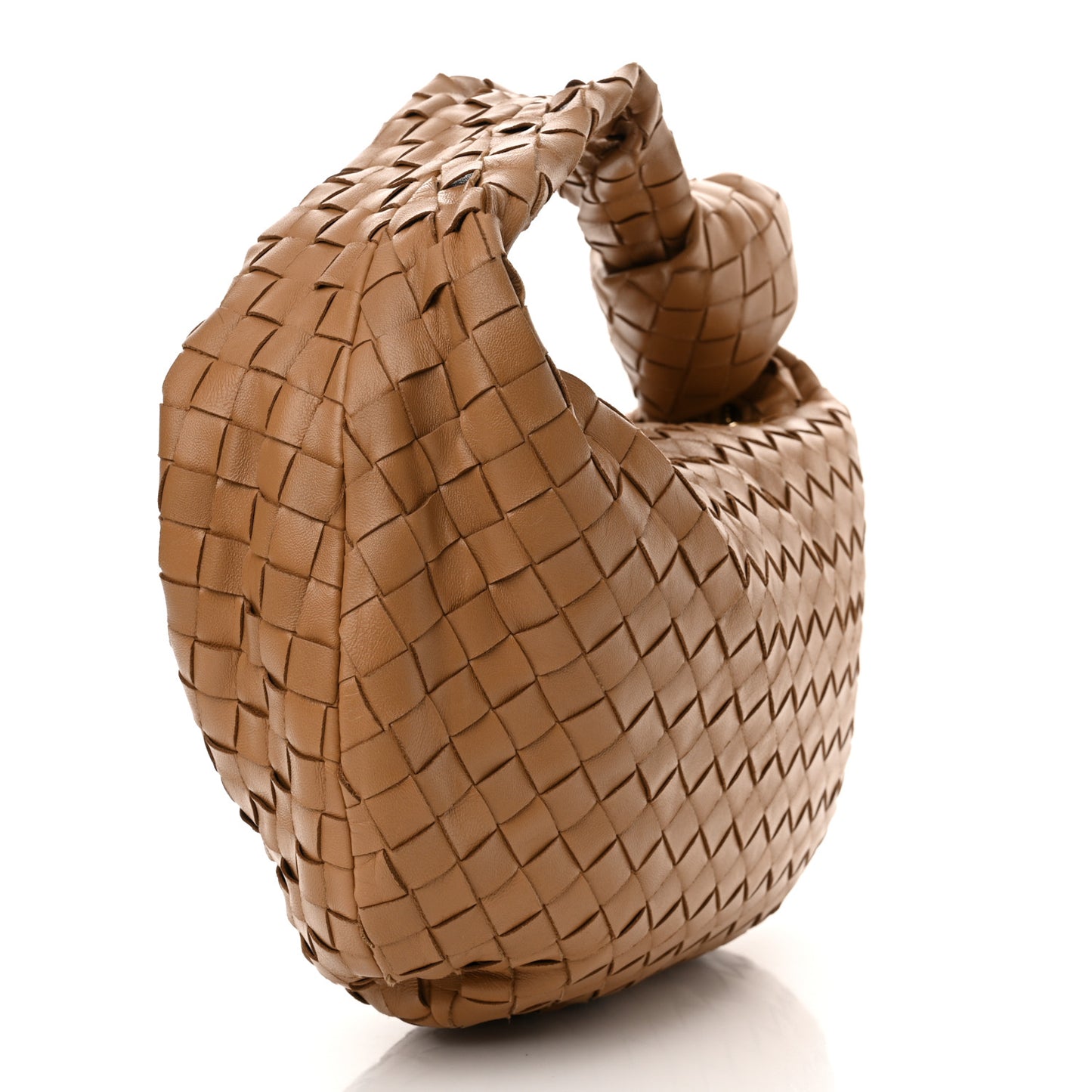 Nappa Intrecciato Teen Jodie Hobo Caramel