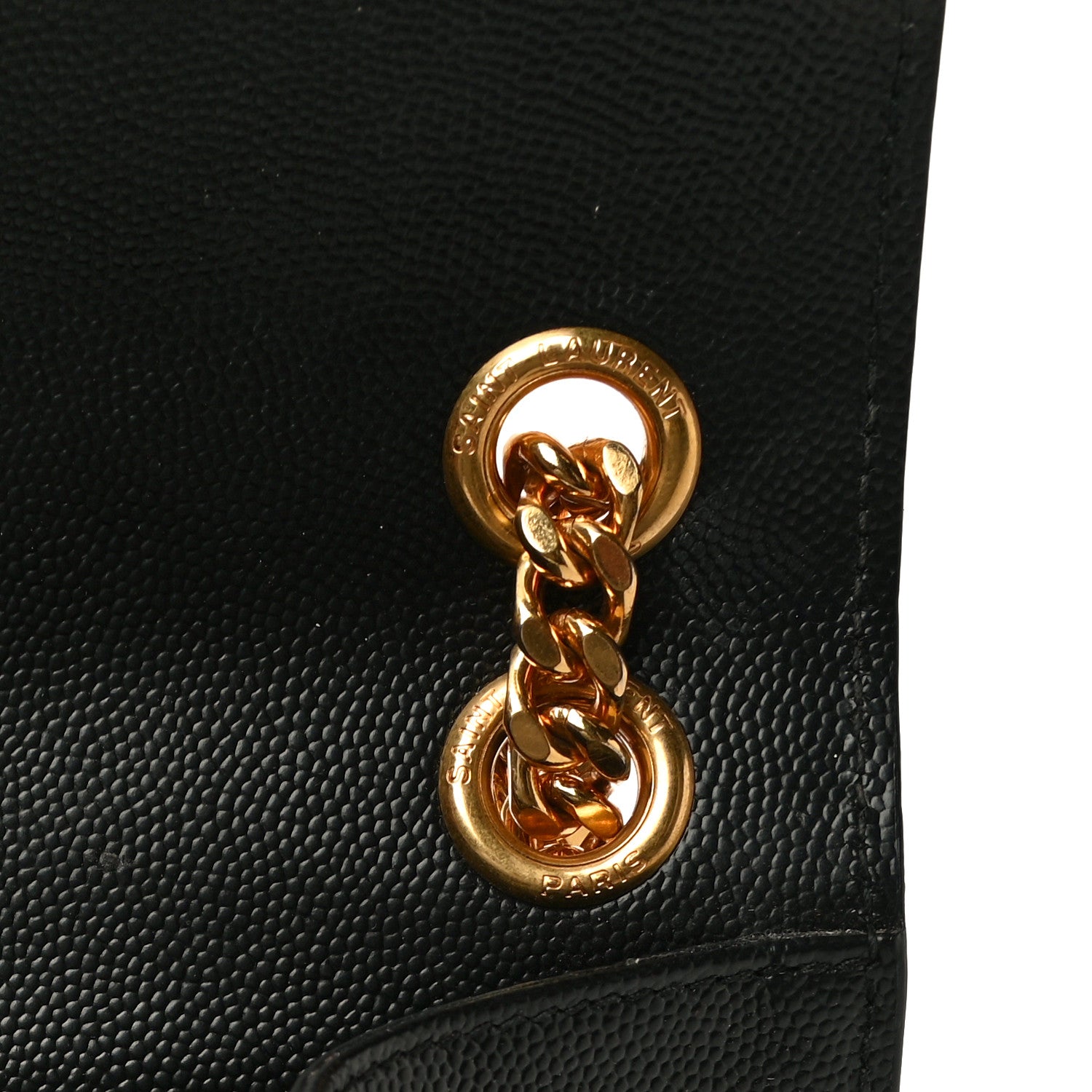 Saint Laurent Grain De Poudre Textured Mixed Matelasse Triquilt Medium Monogram Satchel Black 8 of 11