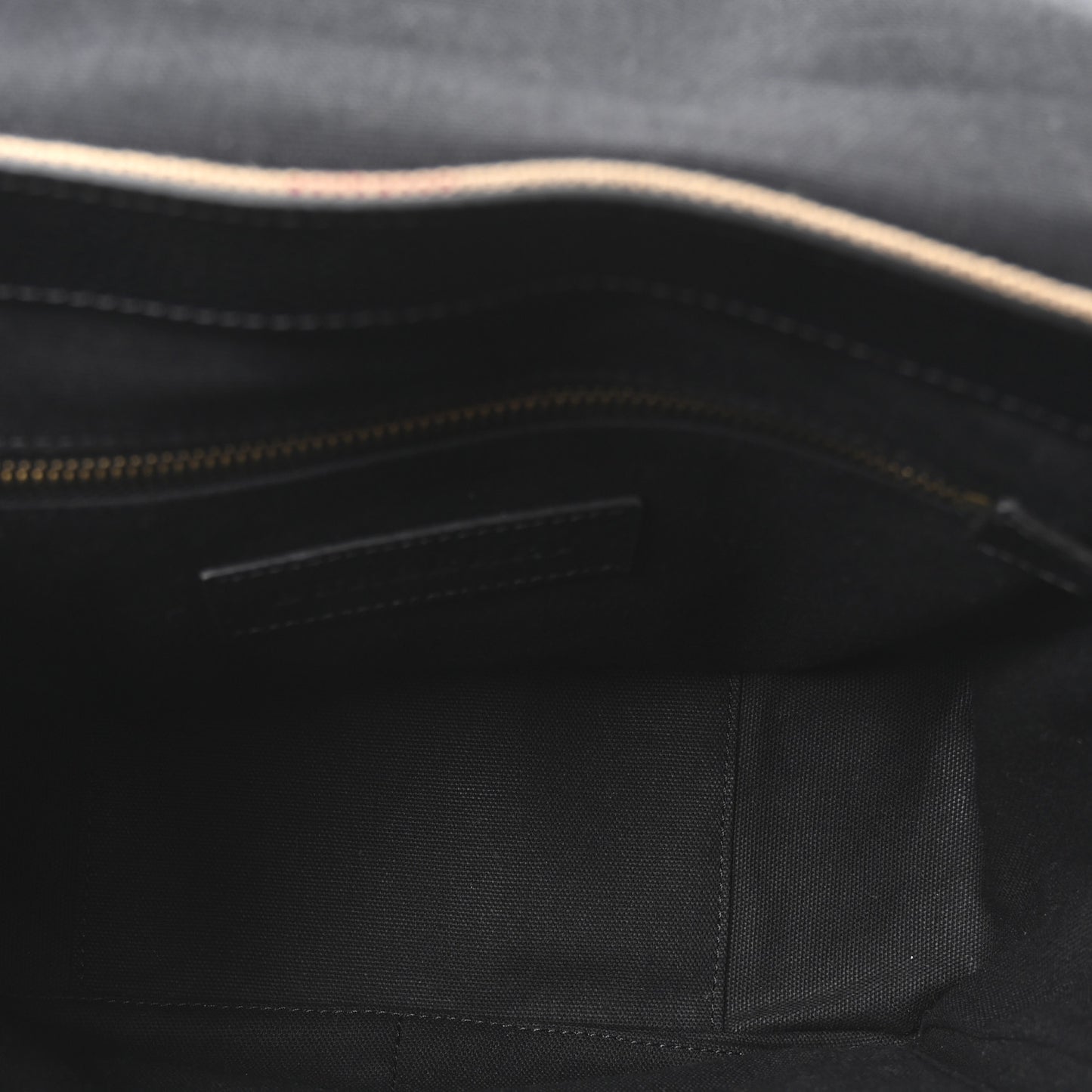 Canvas Mega Check Small Baildon Messenger Bag Black